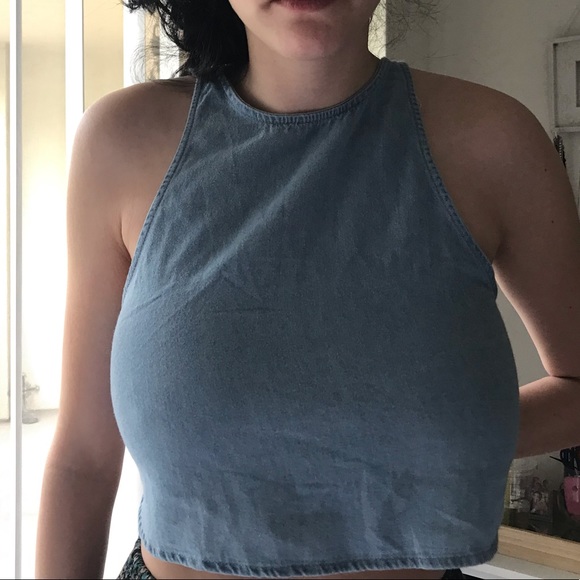 American Apparel Tops - Denim top American apparel (open back)
